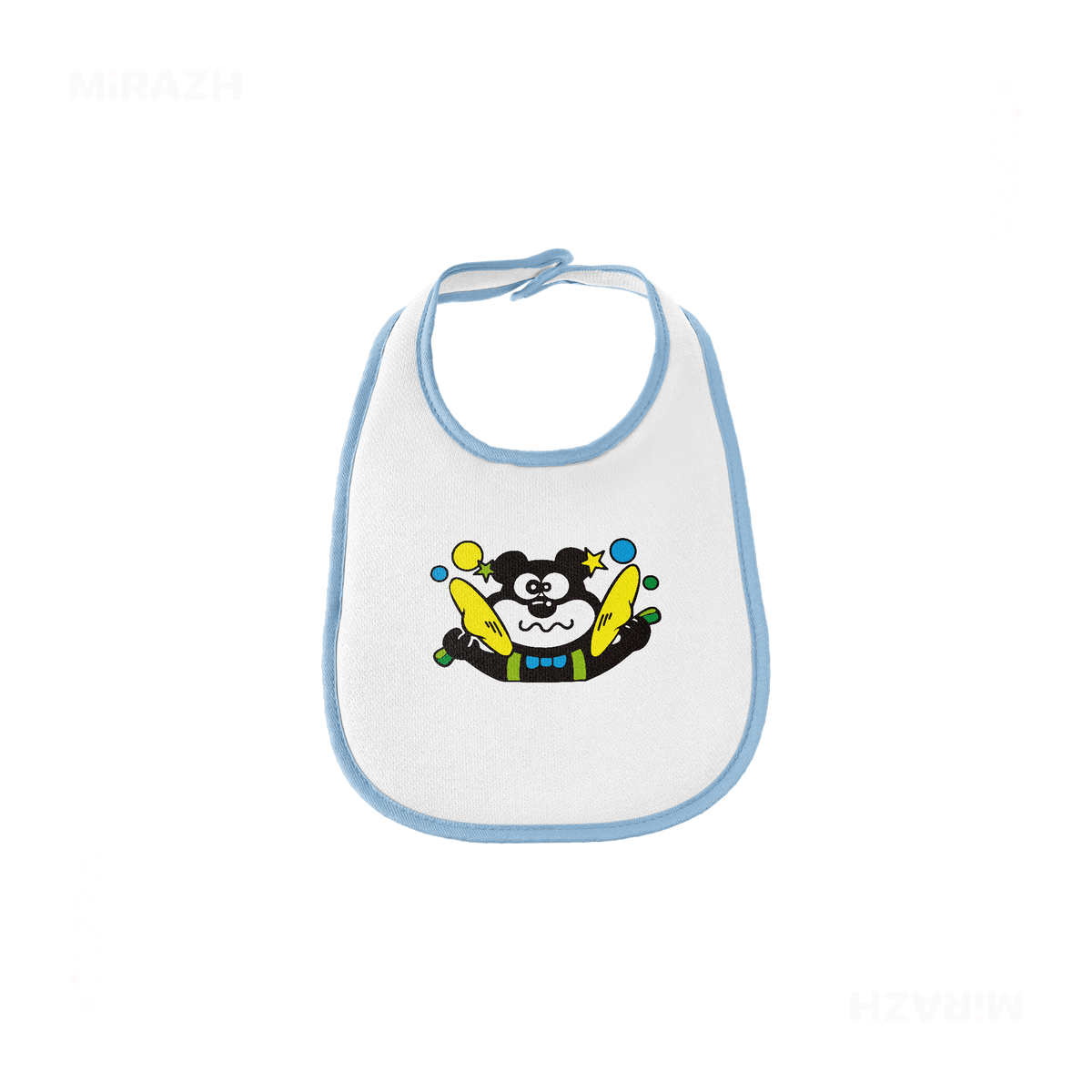 AdamsKhersiStrawberry Baby Bibs 01 White Lightblue