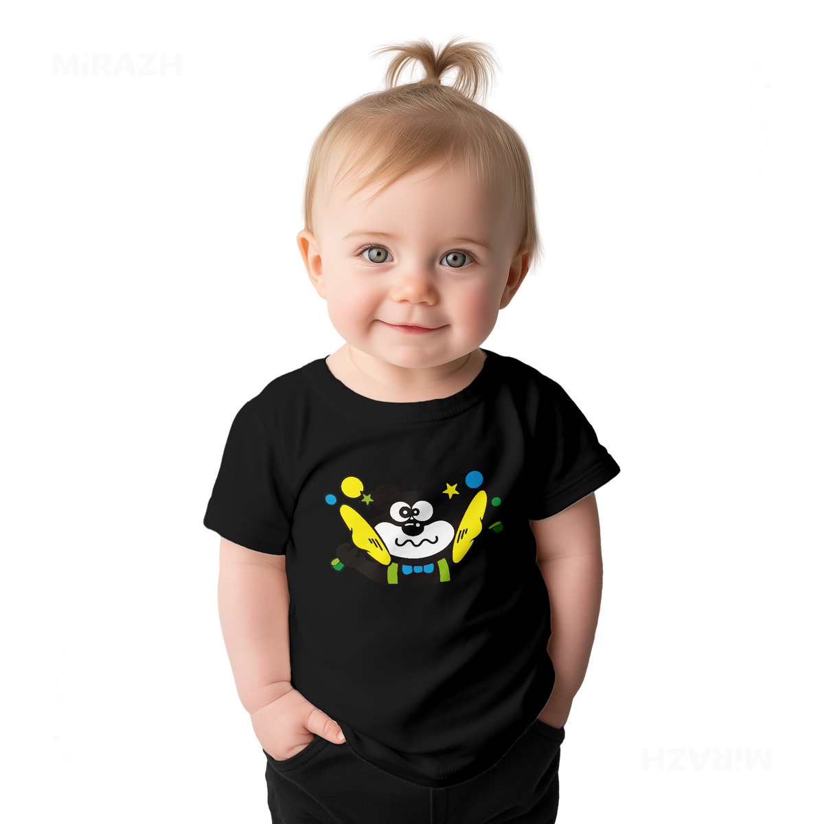 AdamsKhersiStrawberry Baby T Shirt 02 Black