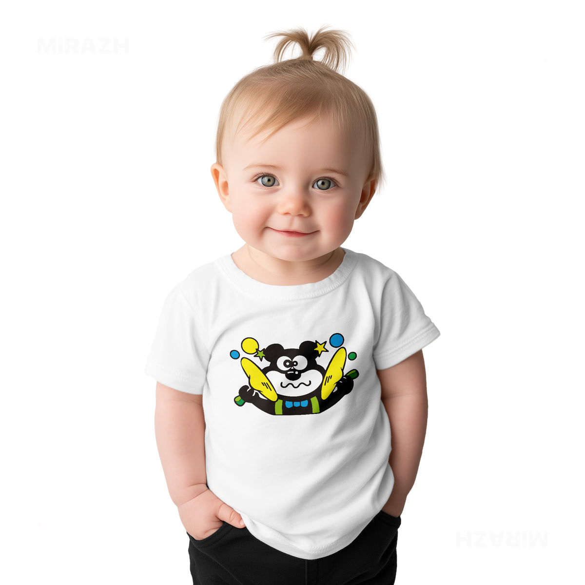 AdamsKhersiStrawberry Baby T Shirt 02 White