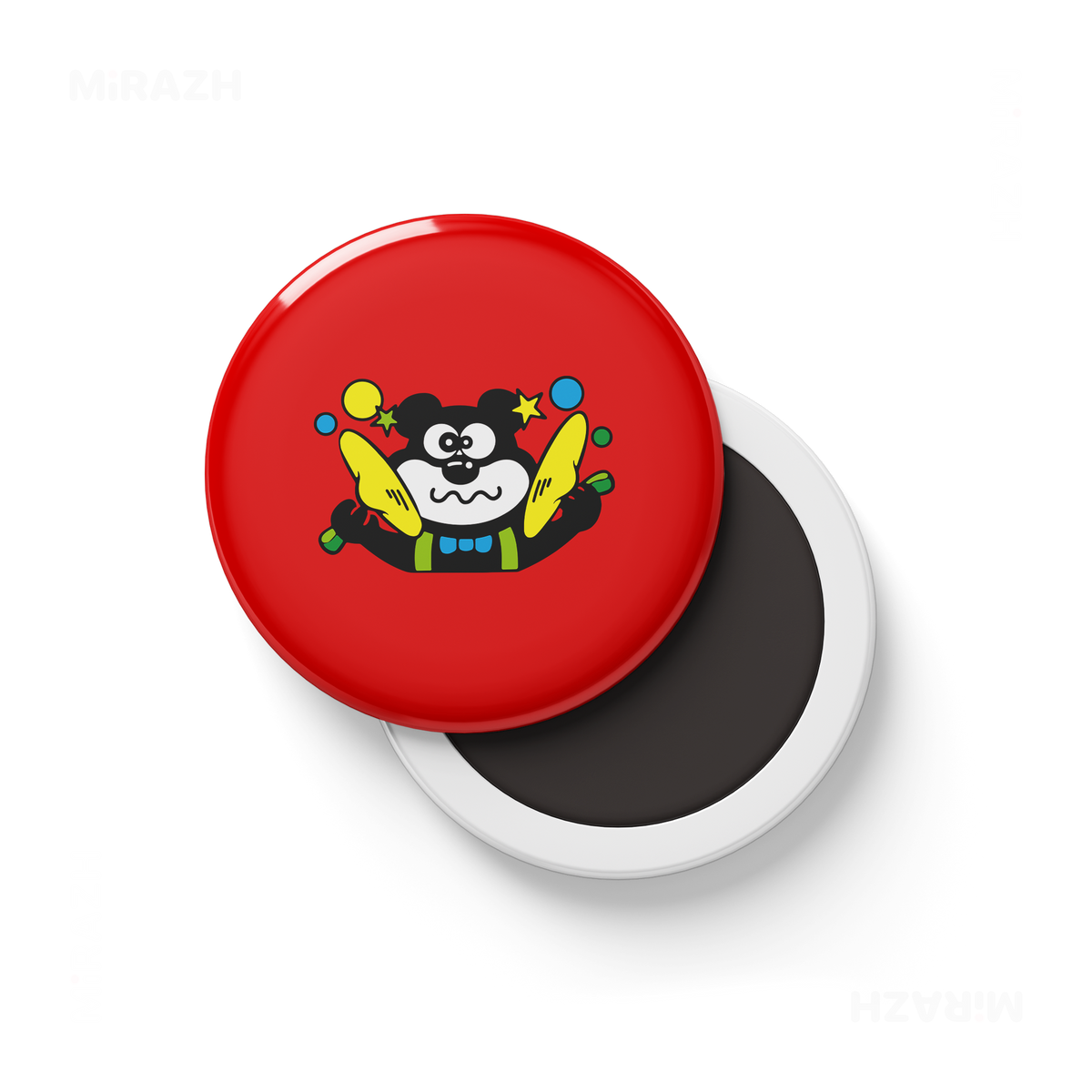 AdamsKhersiStrawberry Button Magnet 01 Round