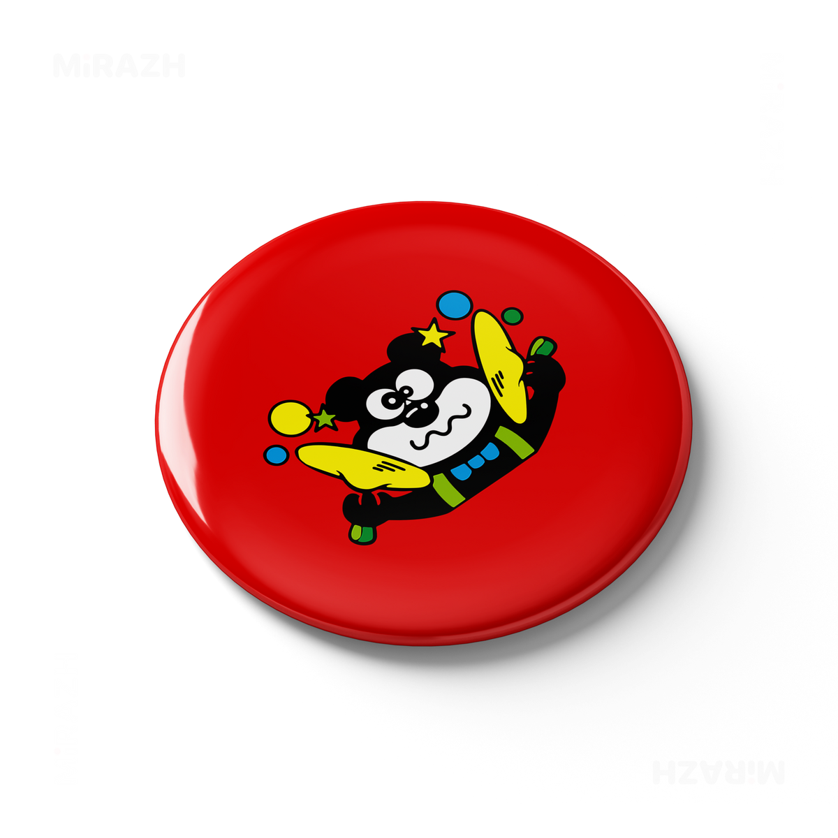 AdamsKhersiStrawberry Button Magnet 03 Round