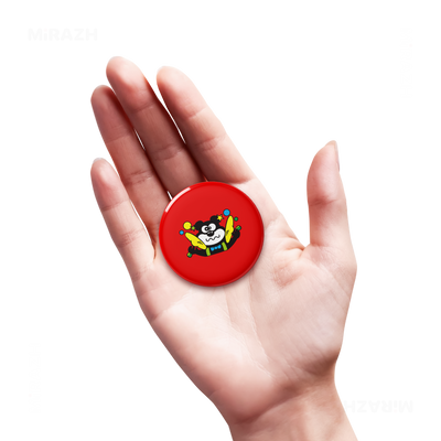 AdamsKhersiStrawberry Button Magnet 04 Round