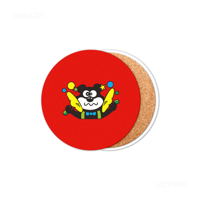 AdamsKhersiStrawberry Ceramic Coaster 01 Round