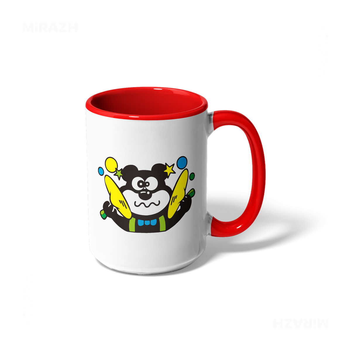 AdamsKhersiStrawberry Ceramic Mug 01 White Red