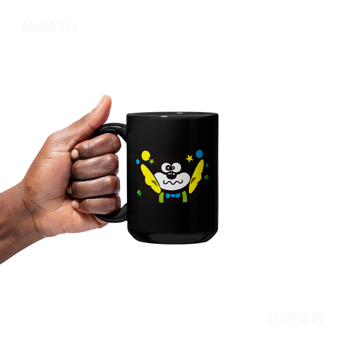 AdamsKhersiStrawberry Ceramic Mug 05 Black