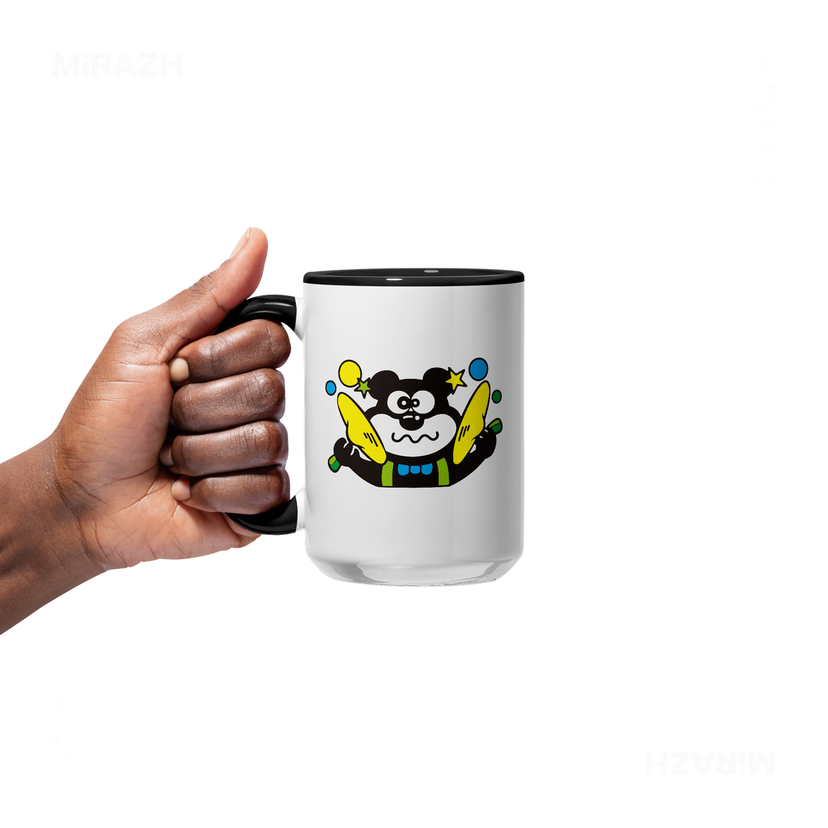 AdamsKhersiStrawberry Ceramic Mug 05 White Black