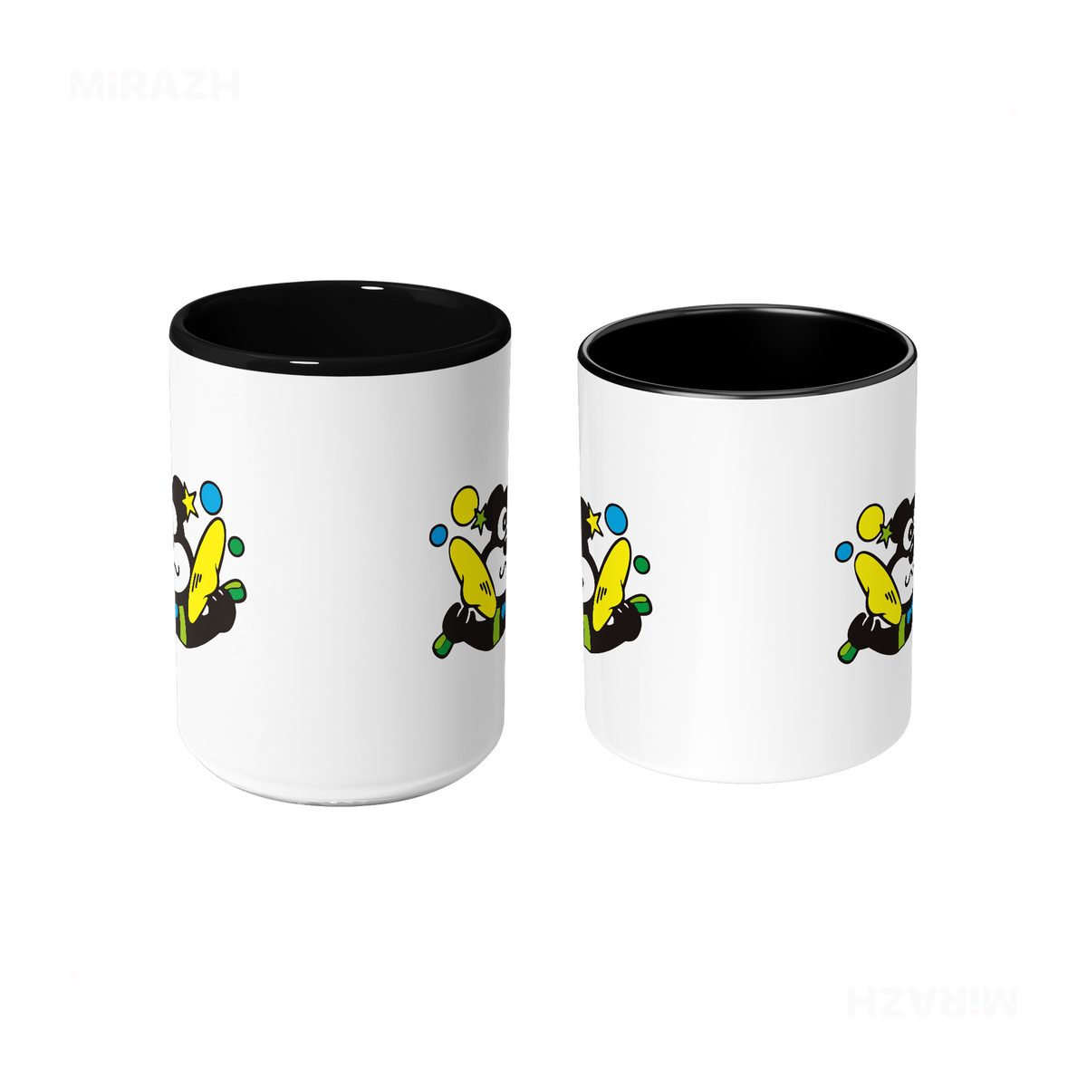 AdamsKhersiStrawberry Ceramic Mug 09 White Black