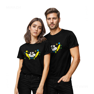 AdamsKhersiStrawberry Couple T Shirt 02 Black