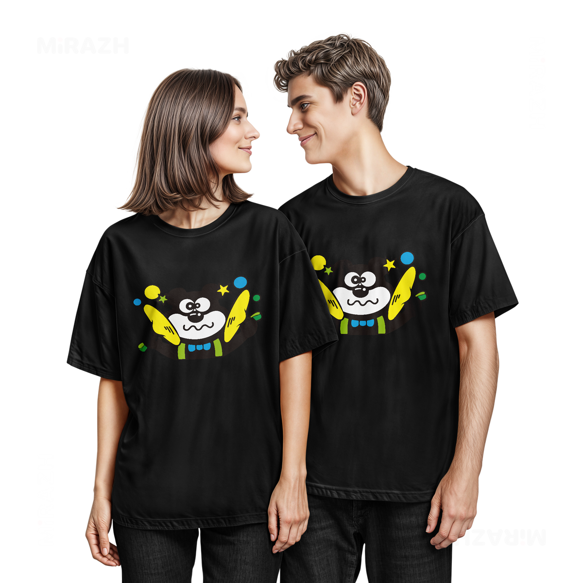 AdamsKhersiStrawberry Couple T Shirt 05 Black