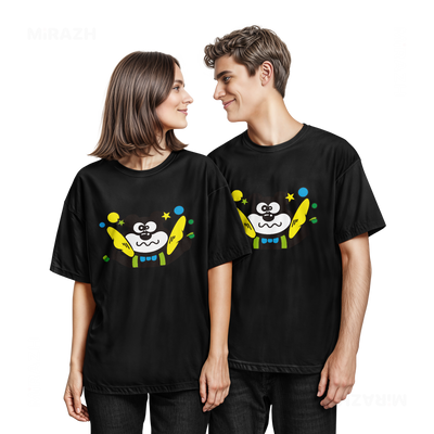 AdamsKhersiStrawberry Couple T Shirt 05 Black