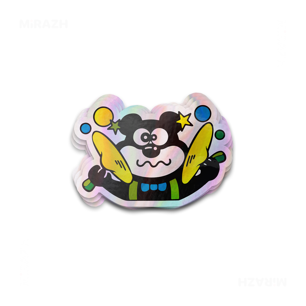 AdamsKhersiStrawberry Die Cut Holographic Sticker 01
