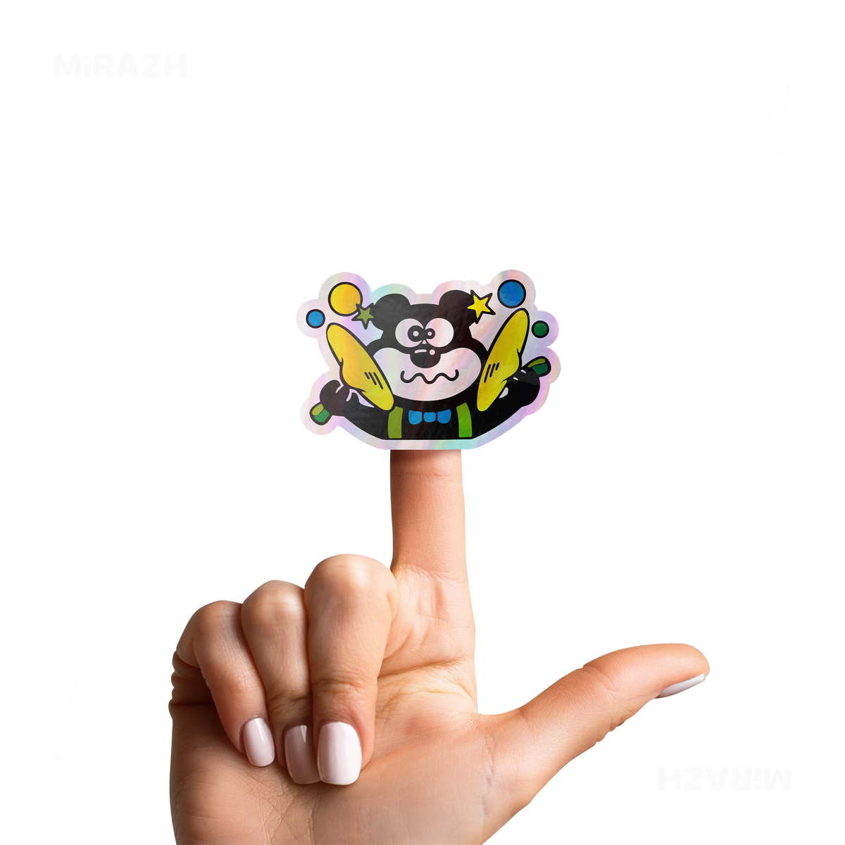 AdamsKhersiStrawberry Die Cut Holographic Sticker 02