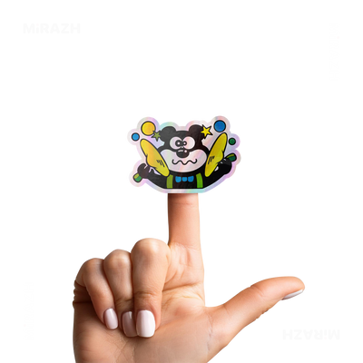 AdamsKhersiStrawberry Die Cut Holographic Sticker 02