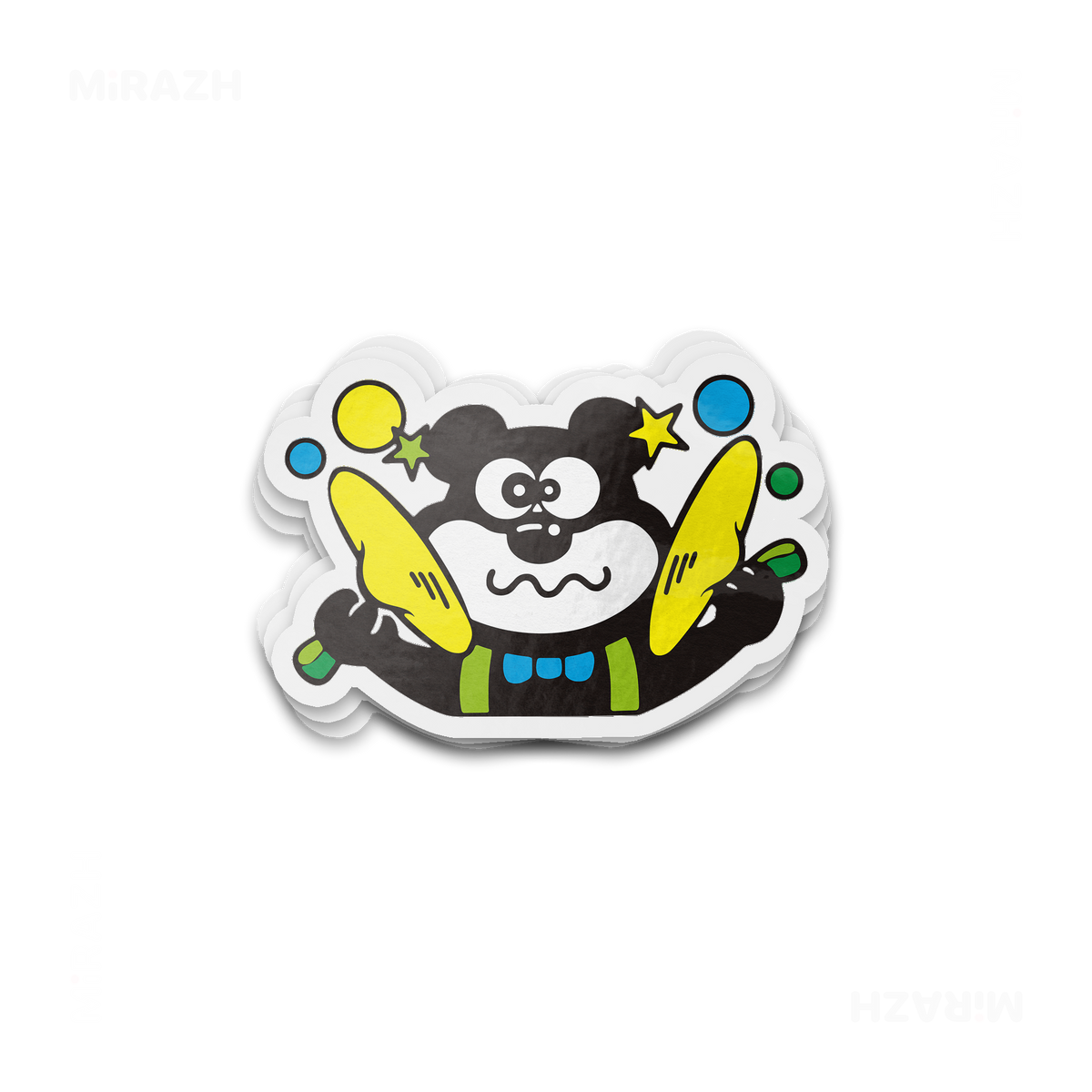 AdamsKhersiStrawberry Die Cut Outdoor Sticker 01 Clear