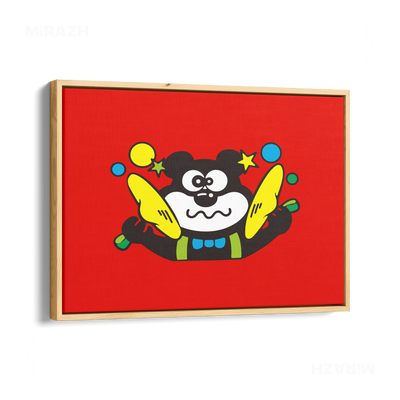 AdamsKhersiStrawberry Framed Canvas 03 Natural Wood