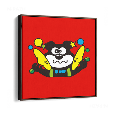 AdamsKhersiStrawberry Framed Canvas 04 Dark Wood