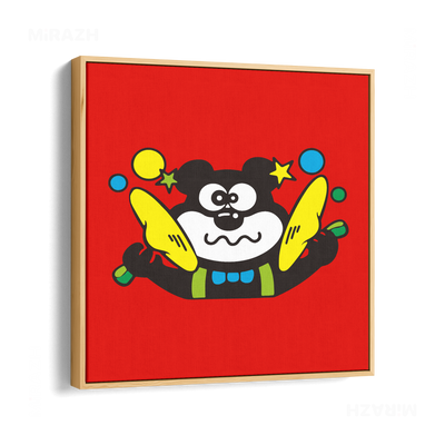 AdamsKhersiStrawberry Framed Canvas 04 Natural Wood