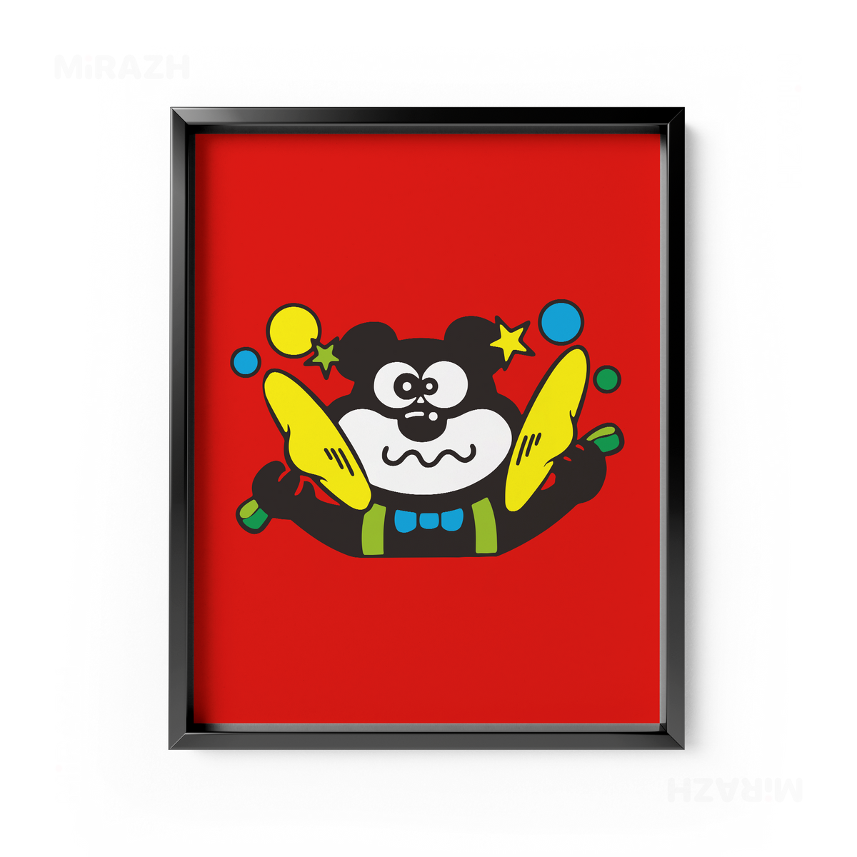 AdamsKhersiStrawberry Framed Poster 01 Black Aluminum