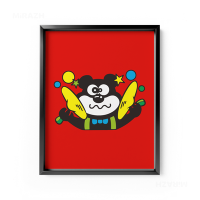 AdamsKhersiStrawberry Framed Poster 01 Black Aluminum