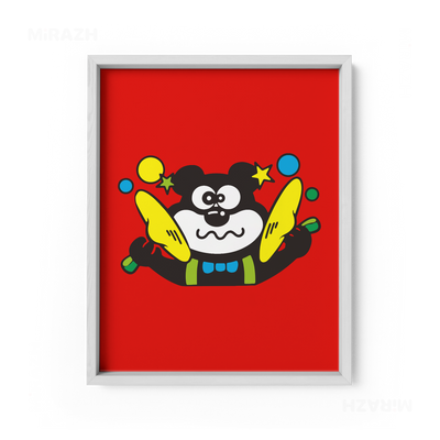 AdamsKhersiStrawberry Framed Poster 01 White Wood