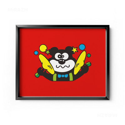 AdamsKhersiStrawberry Framed Poster 03 Black Aluminum