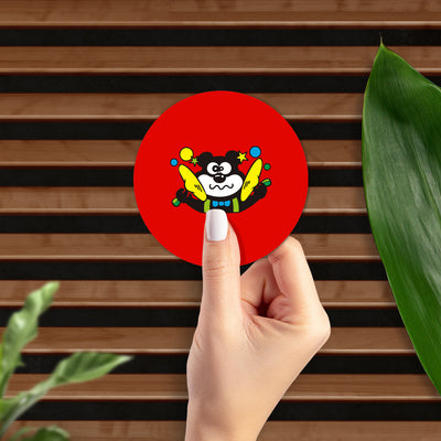 AdamsKhersiStrawberry High Gloss Coaster 02 Round