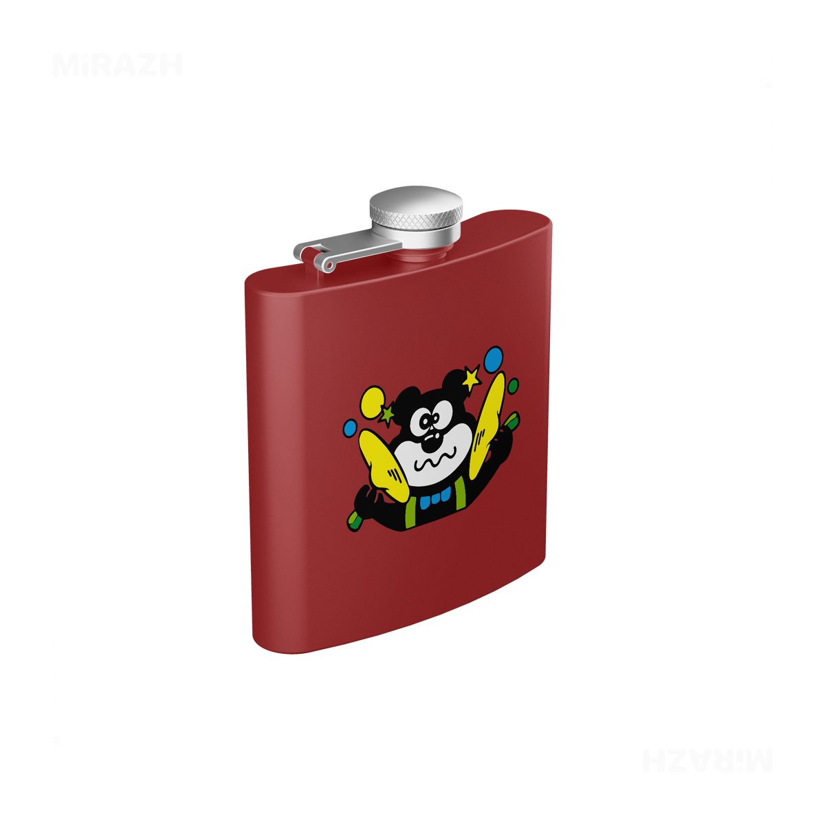 AdamsKhersiStrawberry Hip Flasks 03 Red