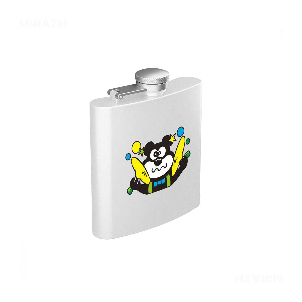 AdamsKhersiStrawberry Hip Flasks 03 White