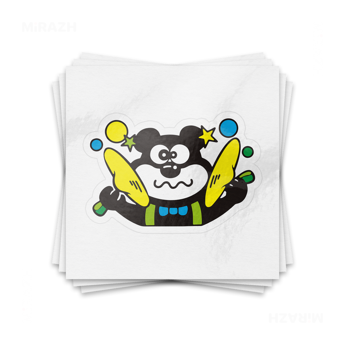 AdamsKhersiStrawberry Kiss Cut Sticker 01 White