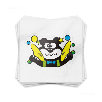 AdamsKhersiStrawberry Kiss Cut Sticker 01 White