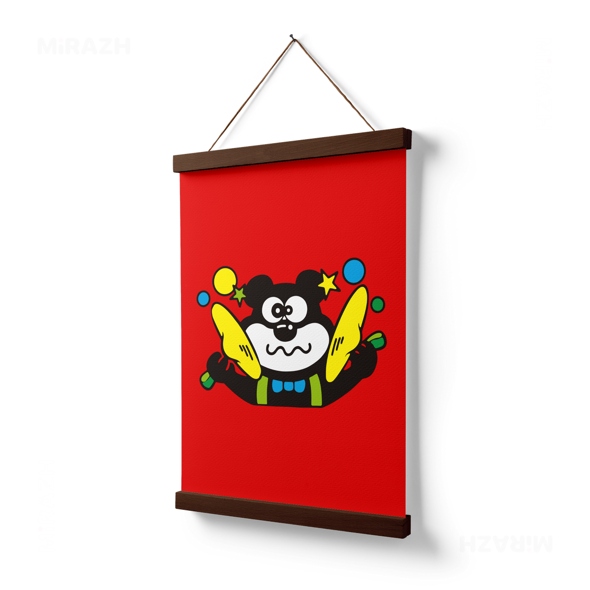 AdamsKhersiStrawberry Magnetic Hanger Poster 03 Dark Wood