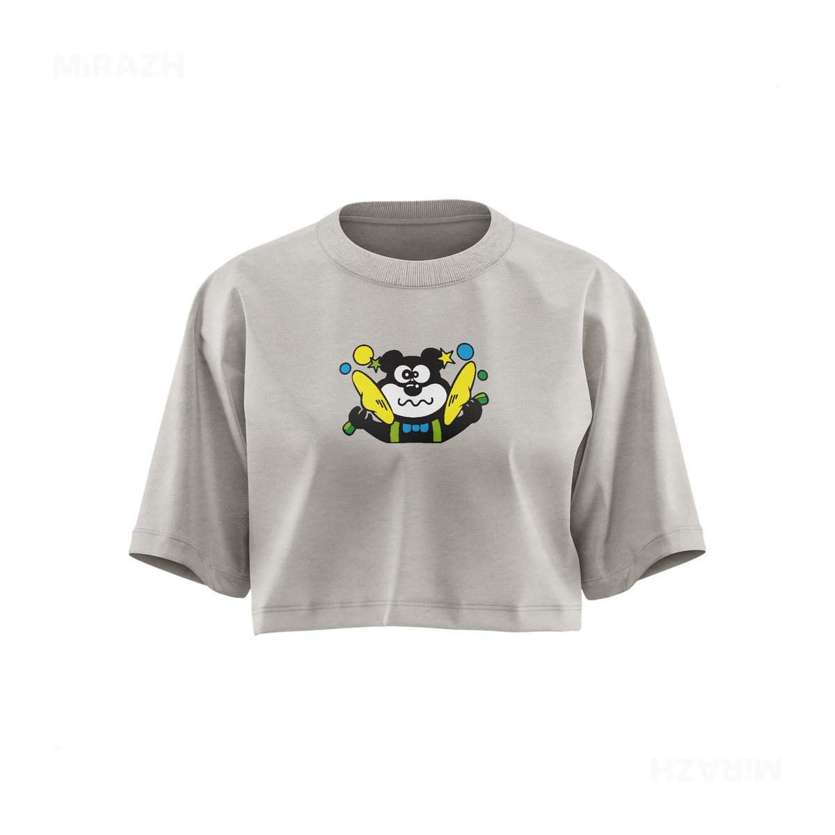 AdamsKhersiStrawberry Over Sized Crop Top 01 Faded Bone