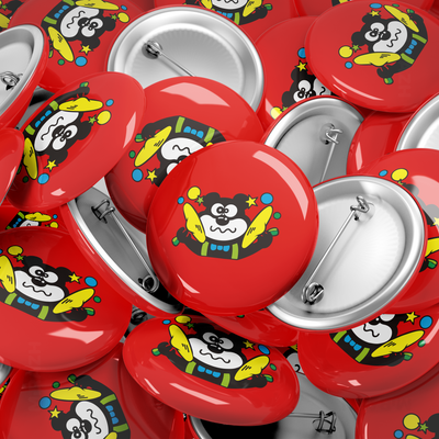 AdamsKhersiStrawberry Pin Buttons 06 Round