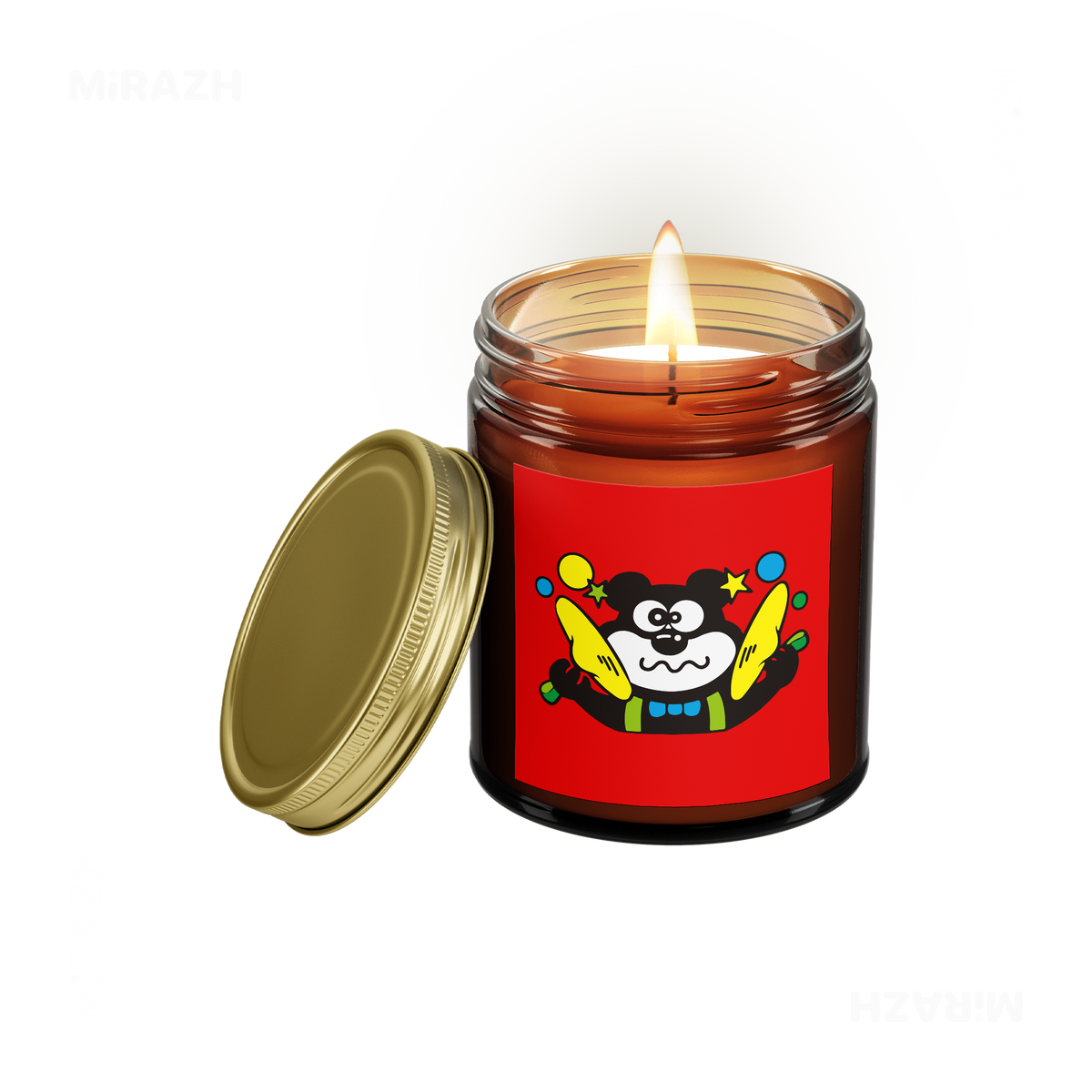AdamsKhersiStrawberry Scented Candle 01 Amber