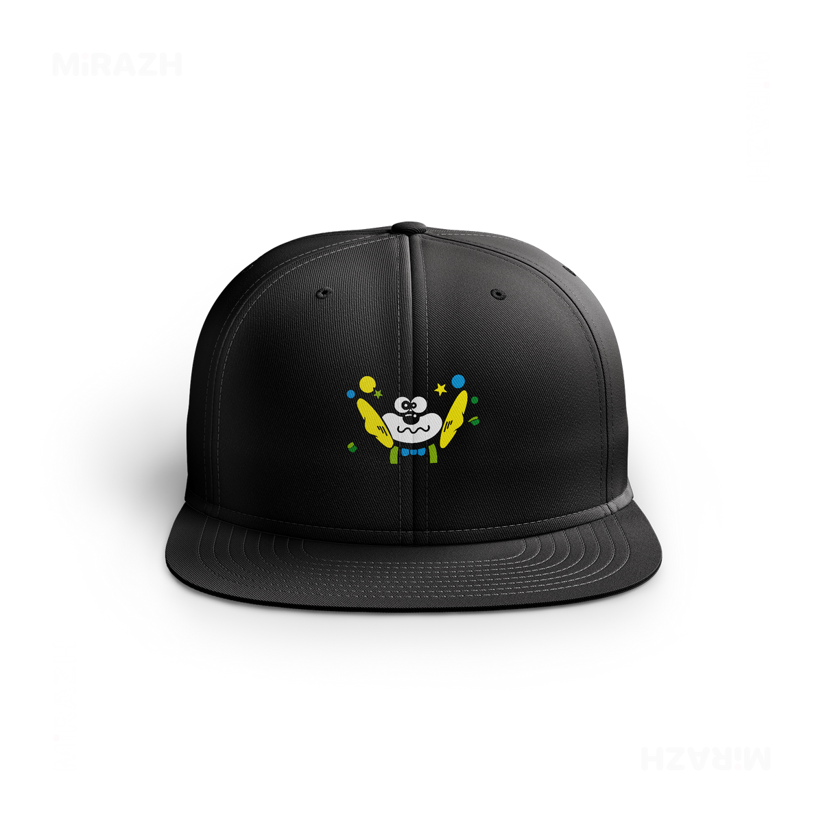 AdamsKhersiStrawberry Snapback Caps 01 Black DTF