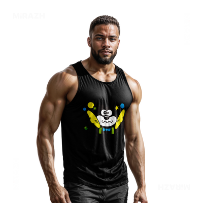 AdamsKhersiStrawberry Tank Tops 02 Black