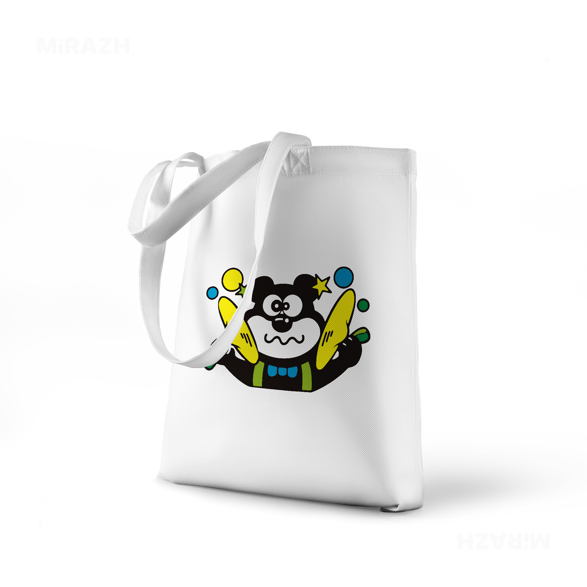 AdamsKhersiStrawberry Tote Bags 01 White