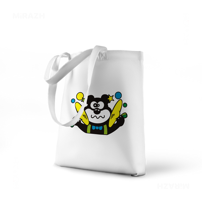 AdamsKhersiStrawberry Tote Bags 01 White