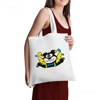 AdamsKhersiStrawberry Tote Bags 02 White