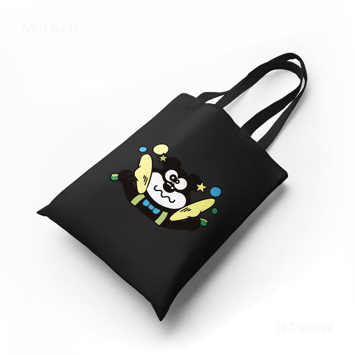 AdamsKhersiStrawberry Tote Bags 04 Black
