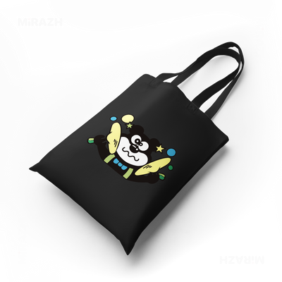 AdamsKhersiStrawberry Tote Bags 04 Black
