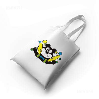 AdamsKhersiStrawberry Tote Bags 04 White