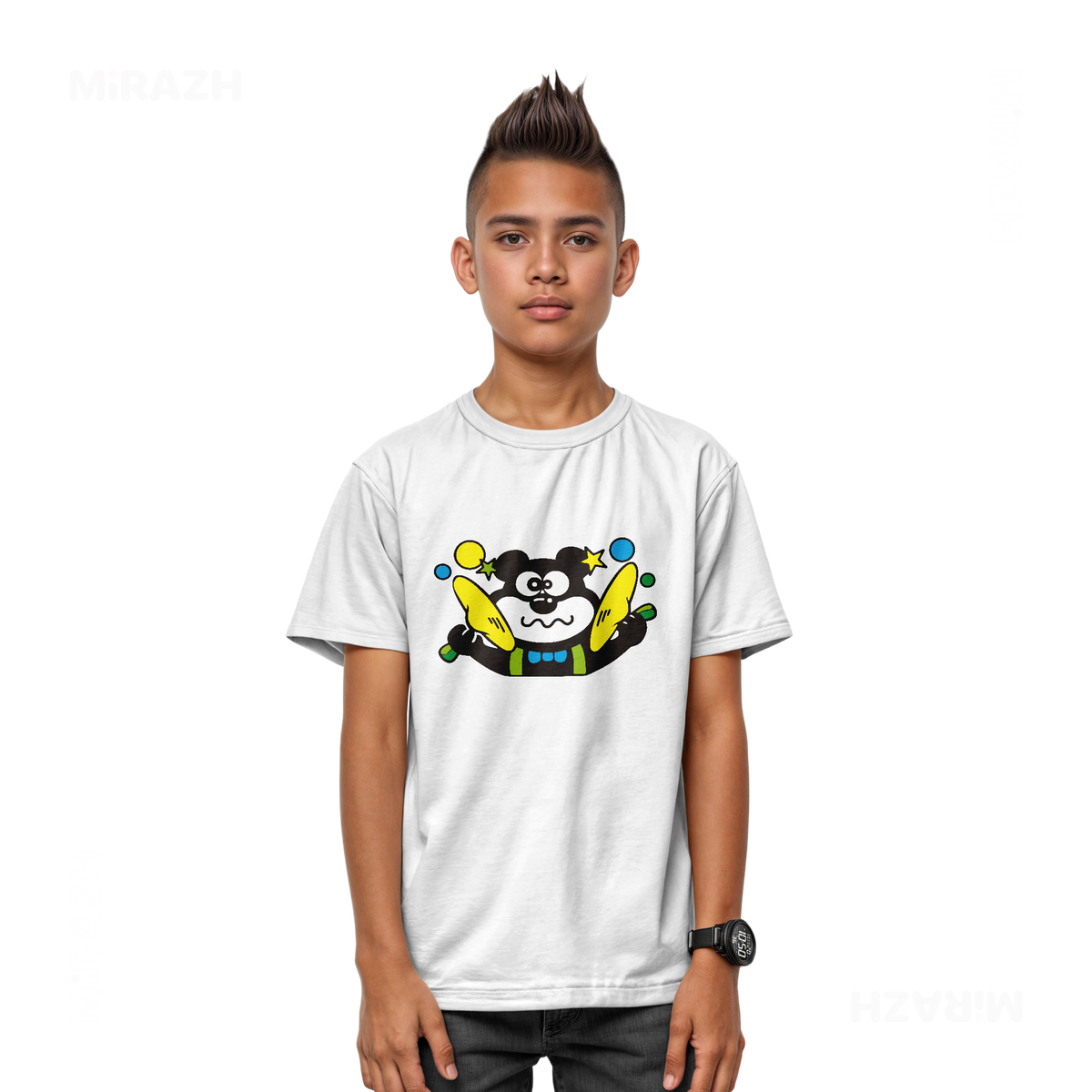 AdamsKhersiStrawberry Youth T Shirt 03 White