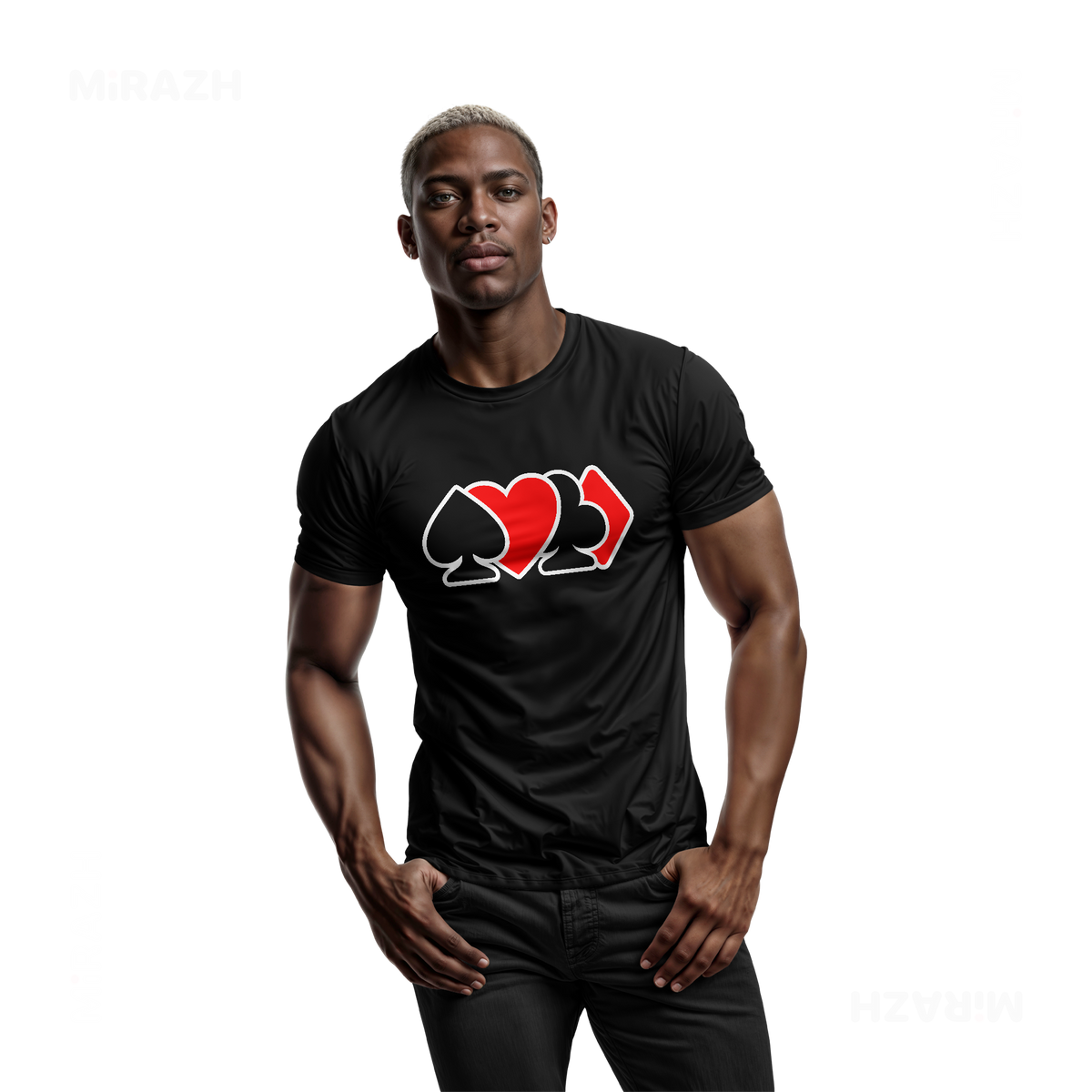 AllSuitsInline Adult T Shirt 02 Black