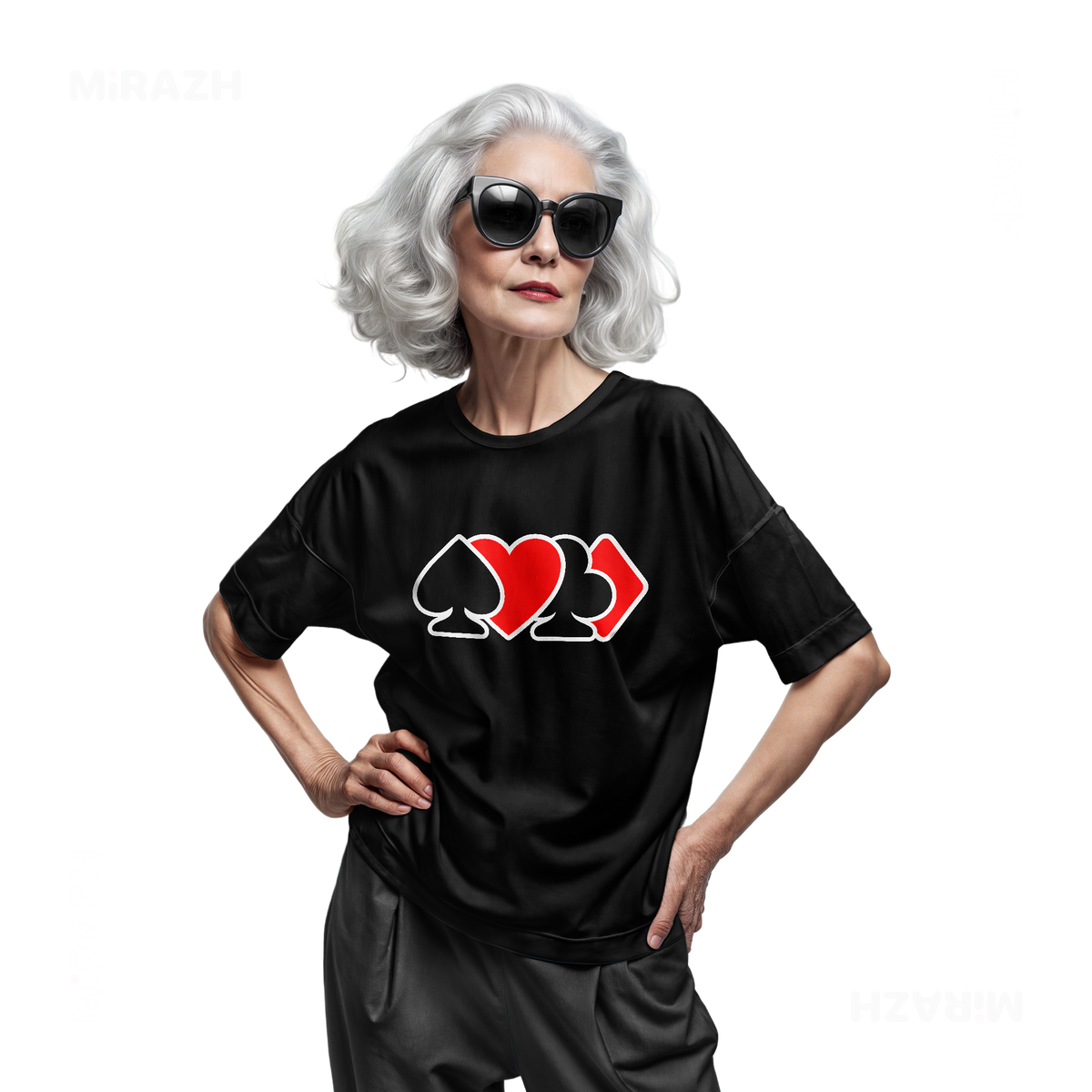 AllSuitsInline Adult T Shirt 07 Black