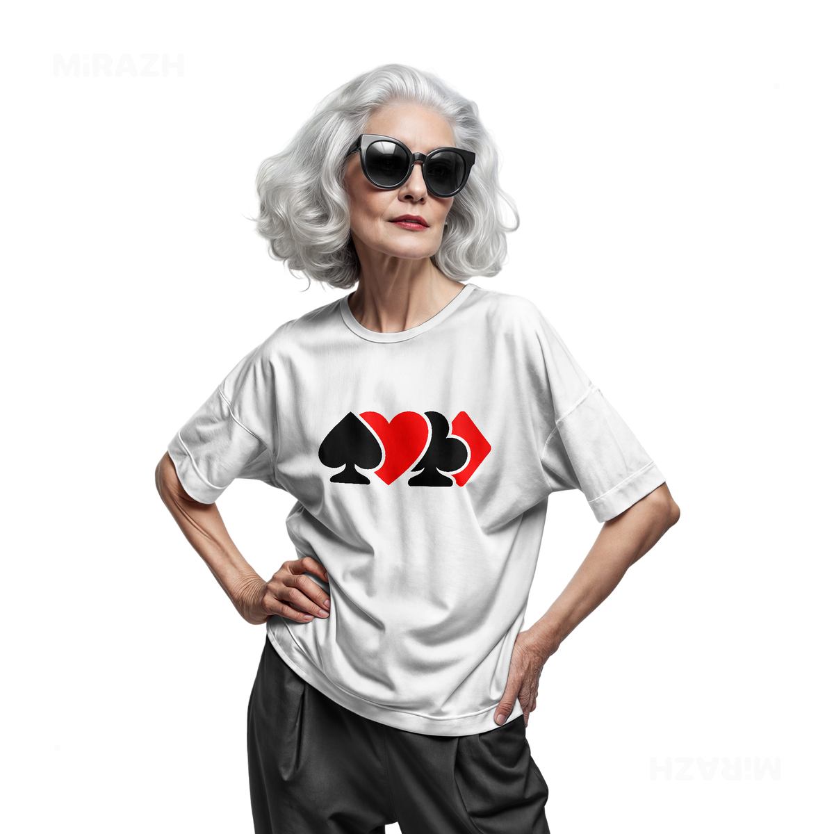 AllSuitsInline Adult T Shirt 07 White