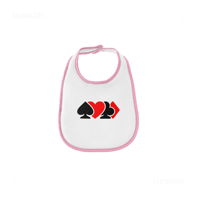 AllSuitsInline Baby Bibs 01 White Pink