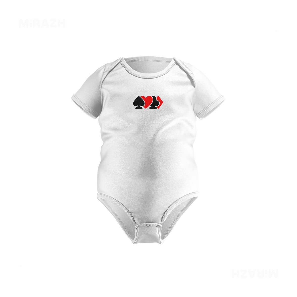 AllSuitsInline Baby Onesies 01 White