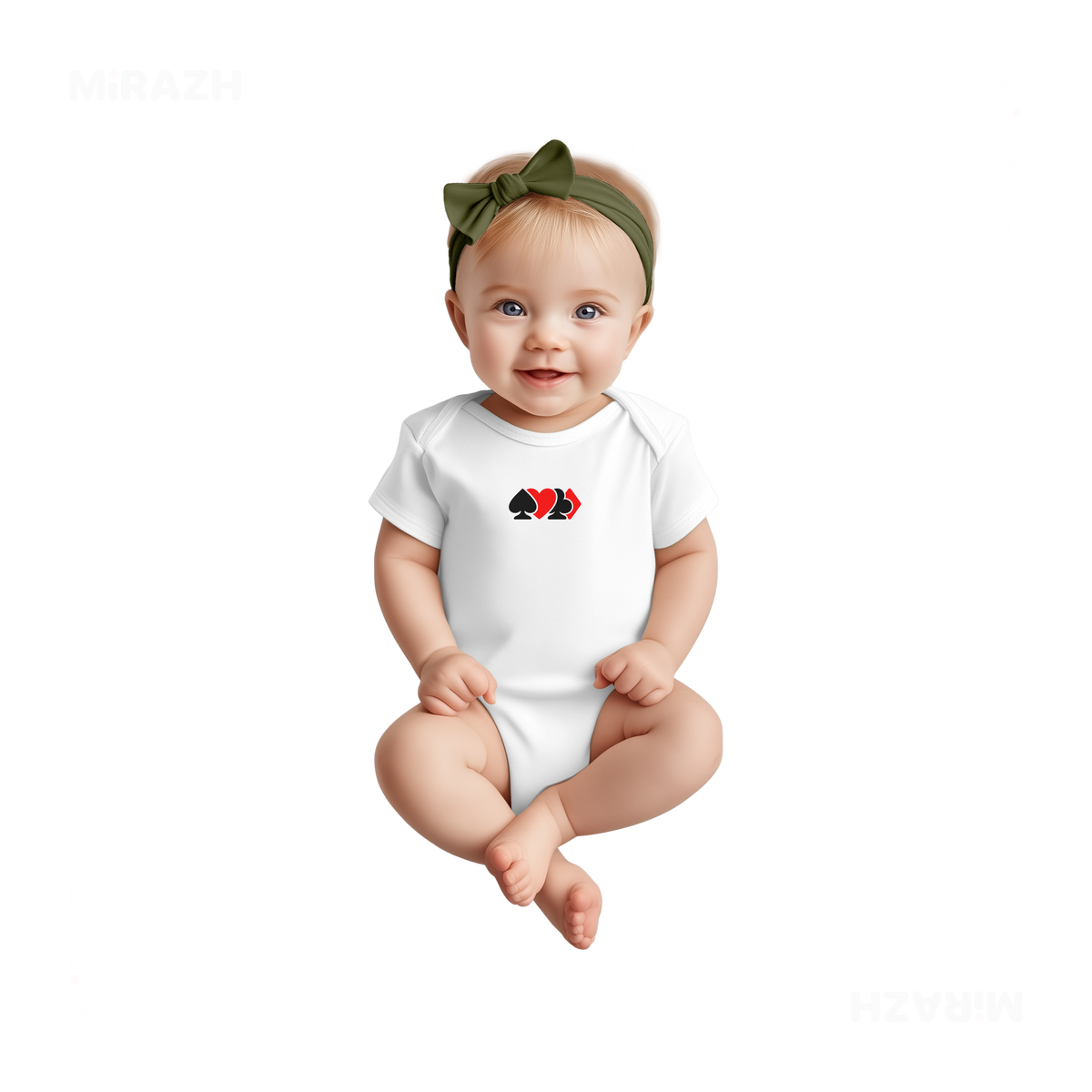 AllSuitsInline Baby Onesies 02 White