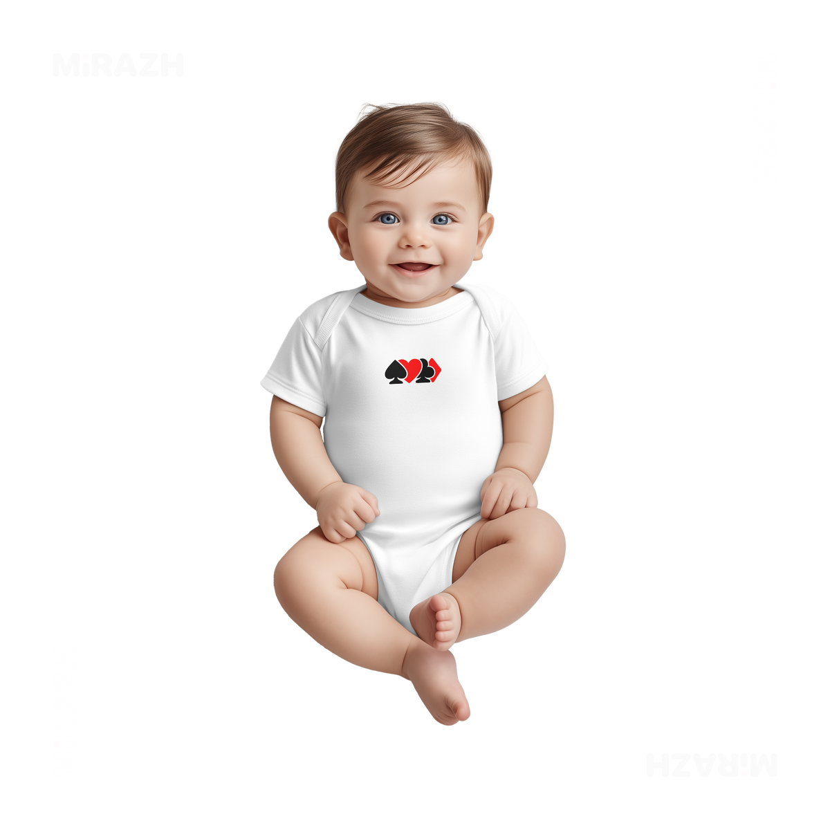 AllSuitsInline Baby Onesies 03 White